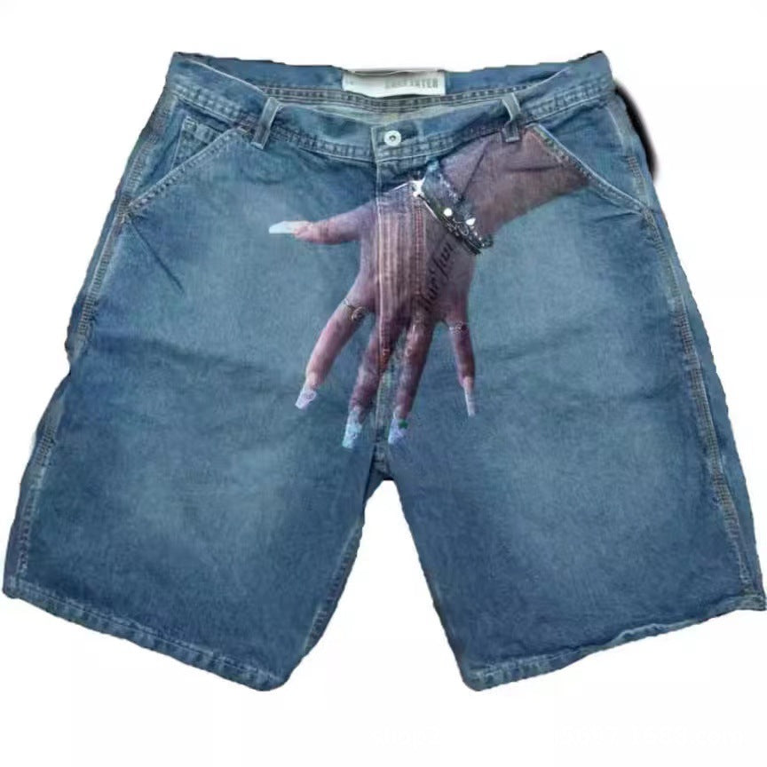 Hand Print Denim