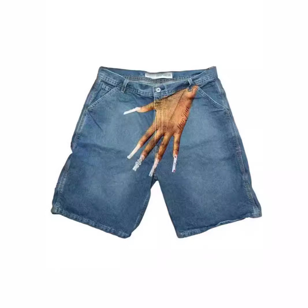 Hand Print Denim