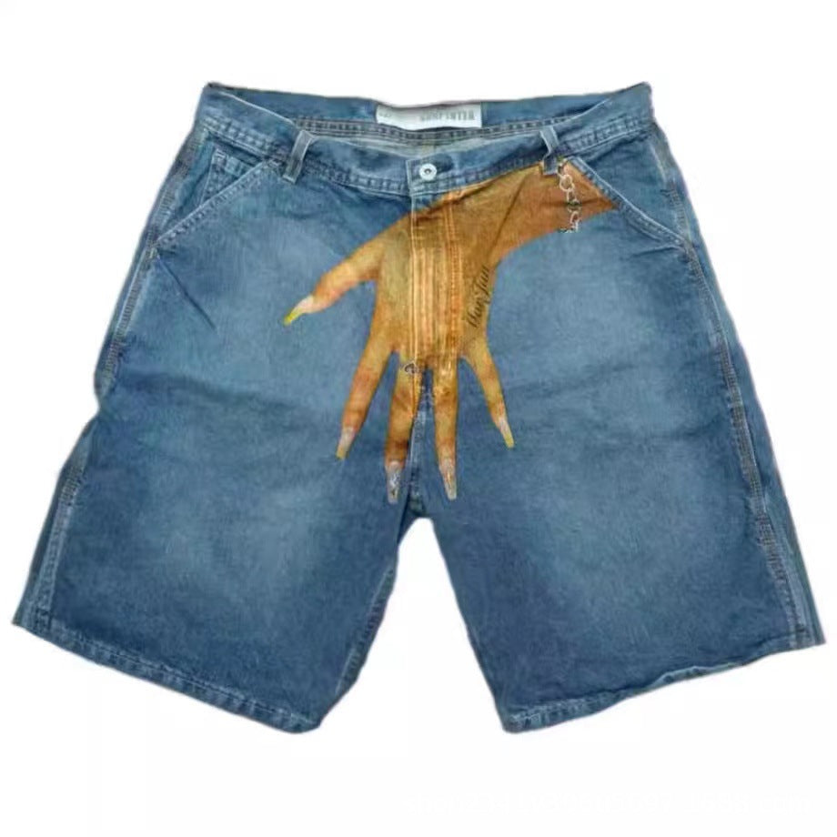 Hand Print Denim